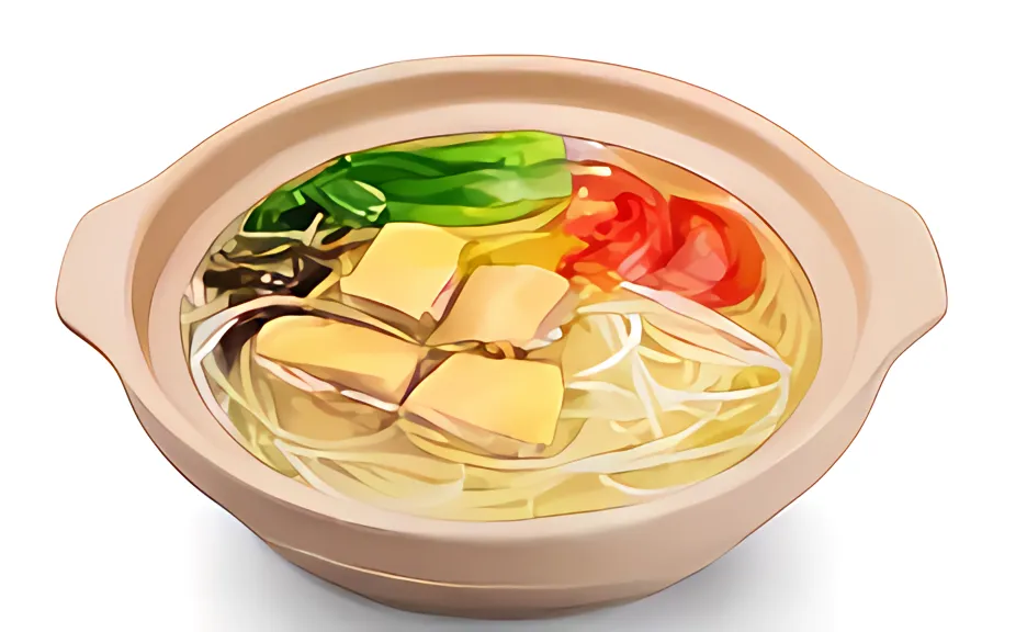 砂锅原味鸡汤米线