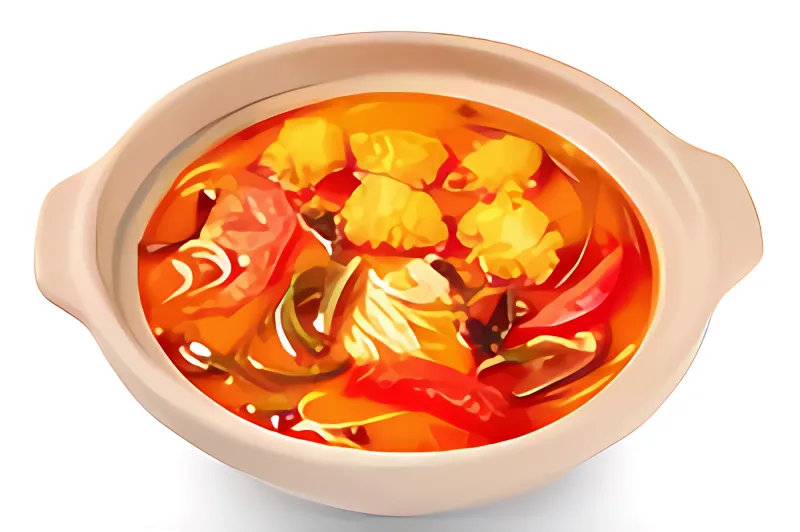 砂锅泡椒鸡米花米线