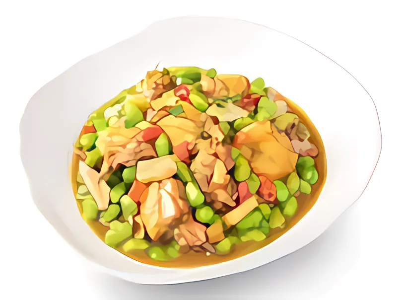 毛豆烧土鸡
