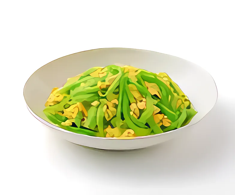 莴笋丝炒鸡蛋