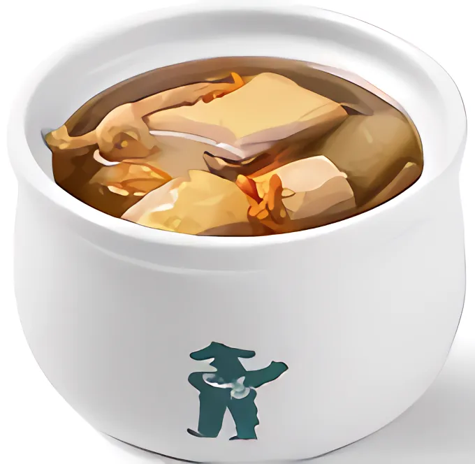 竹荪鹿茸菇鸡汤