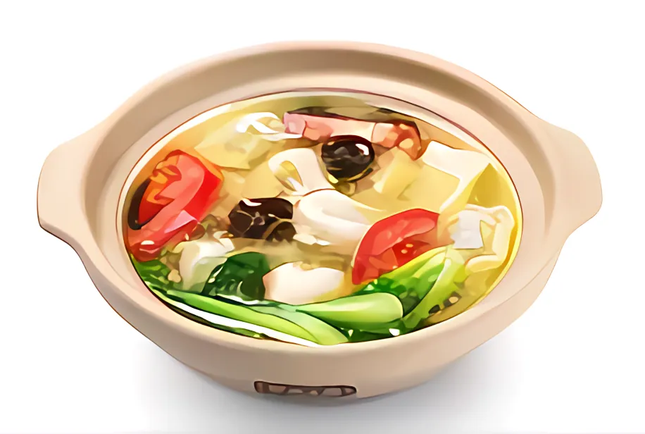 砂锅荠菜鲜肉馄饨