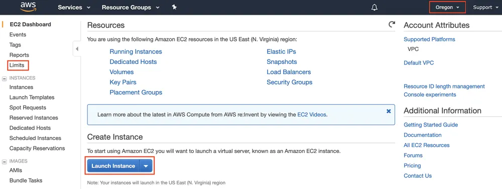 EC2面板